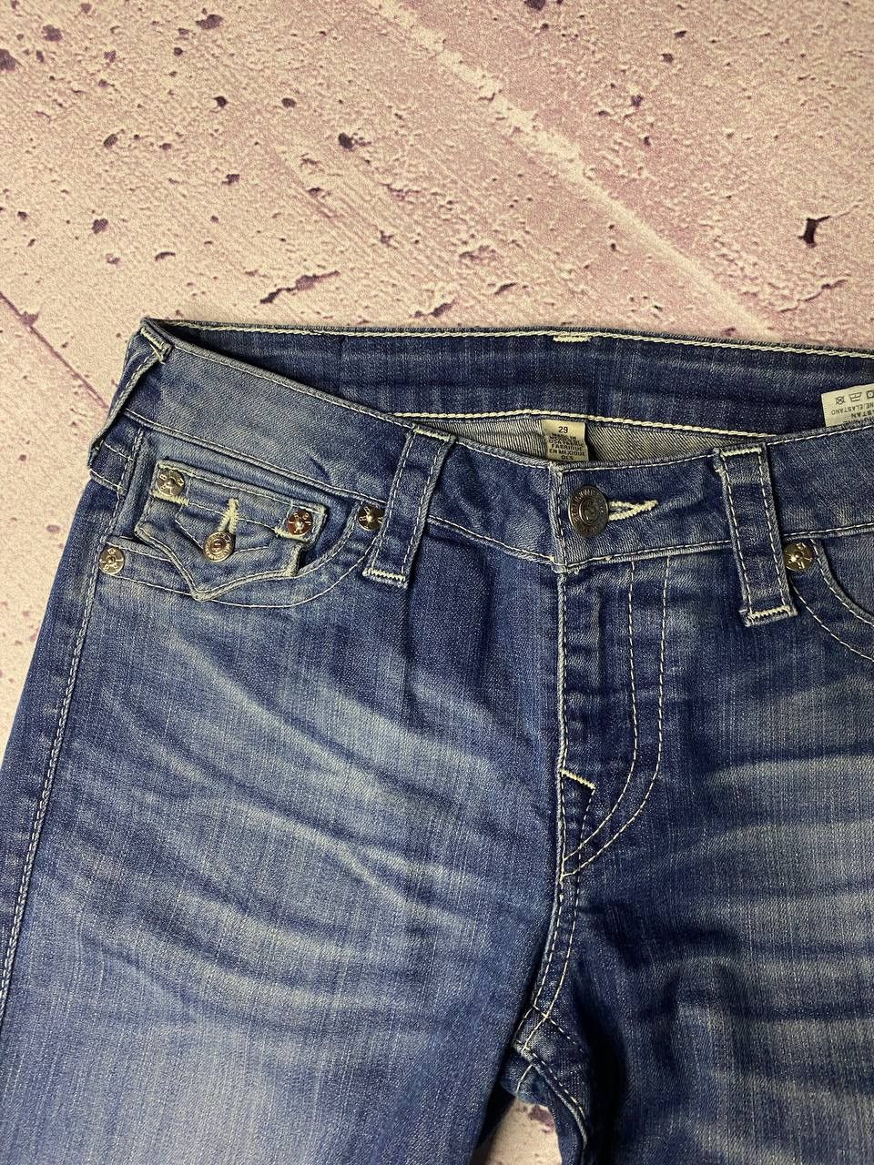 True Religion Womens Vintage True Religion jeans diamonds 💎 luxury legging Size 29" - 4 Thumbnail