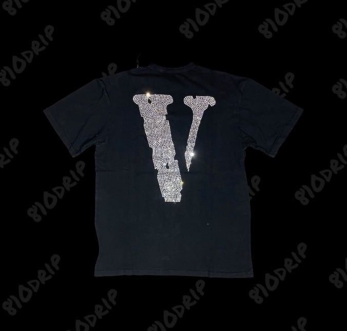 Vlone Vlone Friends Rhinestone Tee (L) Size US L / EU 52-54 / 3 - 2 Thumbnail