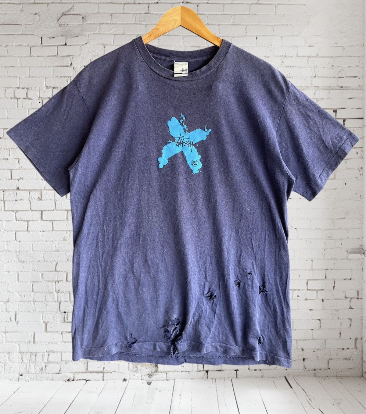 Stussy Vintage’90s Thrashed🔥STUSSY USA🔥Unsound Rags Sun Faded Tee Size US L / EU 52-54 / 3 - 4 Thumbnail