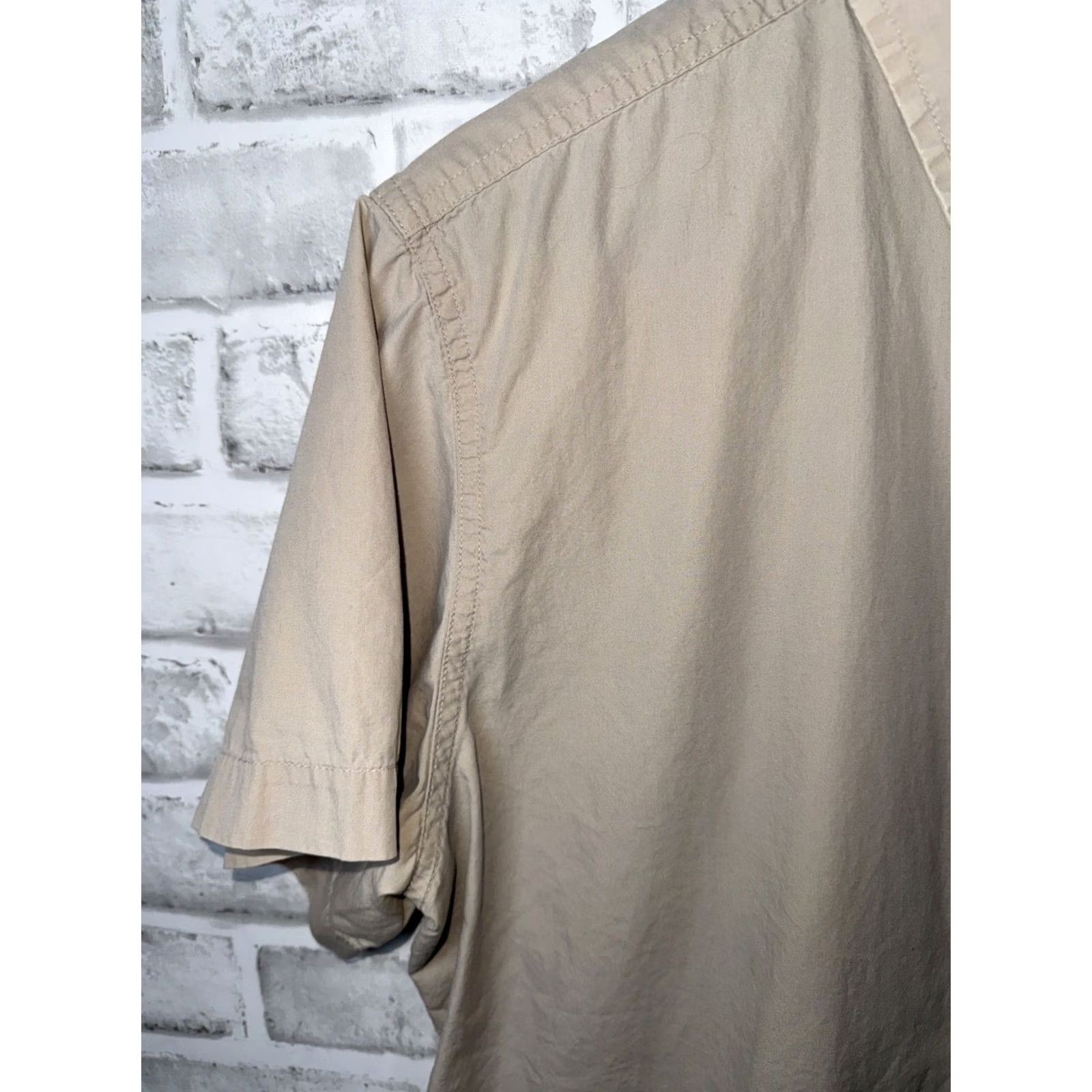 Filson FILSON Beige Short Sleeve Button-Up Mens M Regular Size Shirt Size US 31 - 4 Thumbnail