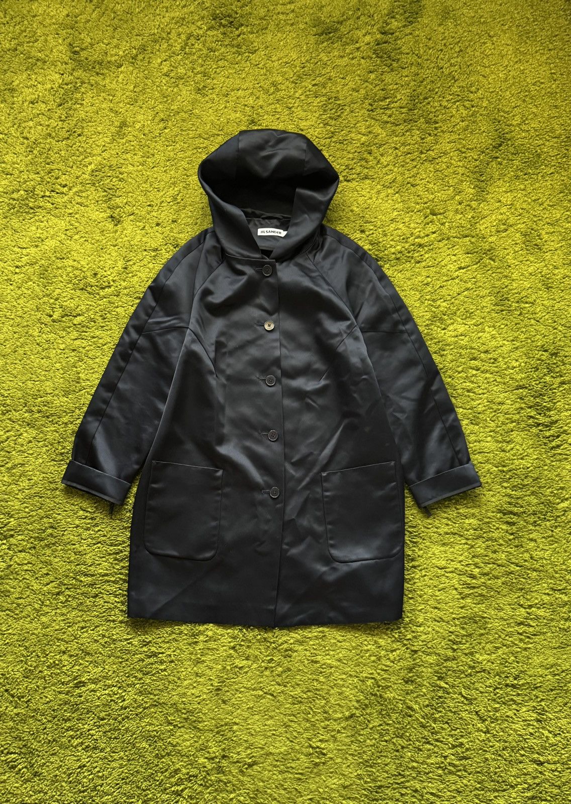 Jil Sander Jil Sander 100% silk avant garde parka coat Size XS / US 0-2 / IT 36-38 - 1 Thumbnail