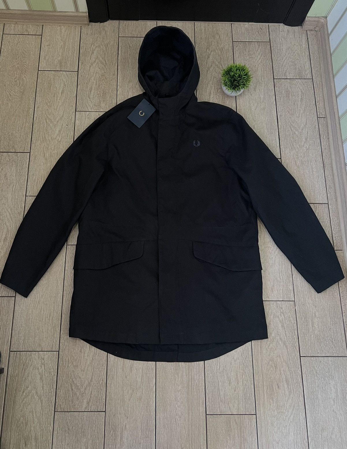 Fred Perry FRED PERRY RETRO MOD FISHTAIL PARKA JACKET (BL) Size US L / EU 52-54 / 3 - 1 Thumbnail