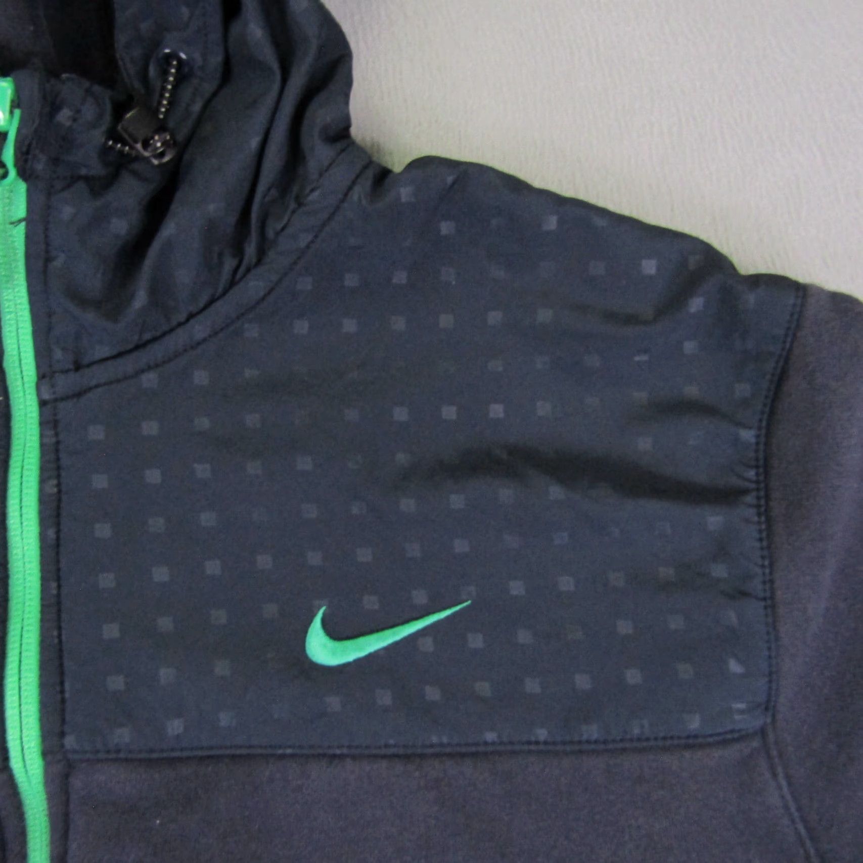 Nike VINTAGE Nike Hoodie Womens XL Blue Full Zip Jacket Solid Activewear Outdoor Sports Size XL / US 12-14 / IT 48-50 - 4 Thumbnail