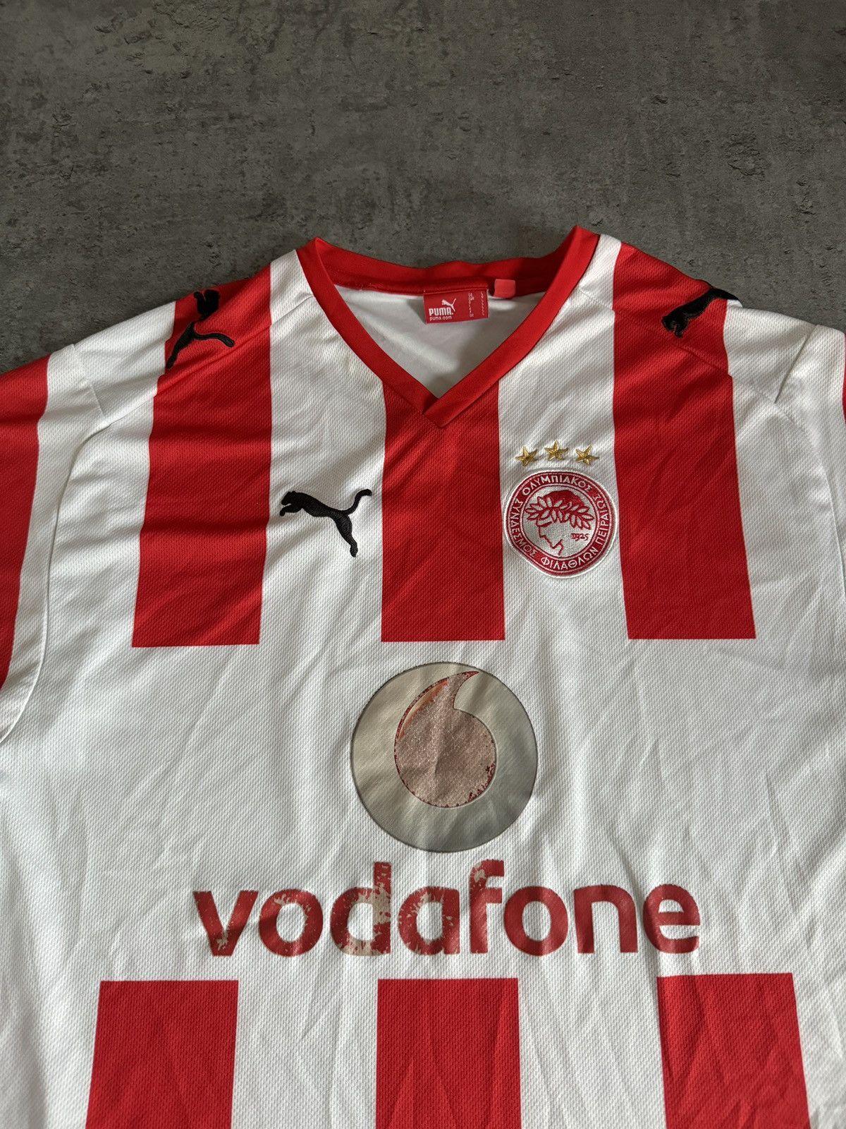 Puma × Vintage Puma Olympiacus Pireus Vintage Football Jersey Logo Size US L / EU 52-54 / 3 - 3 Thumbnail