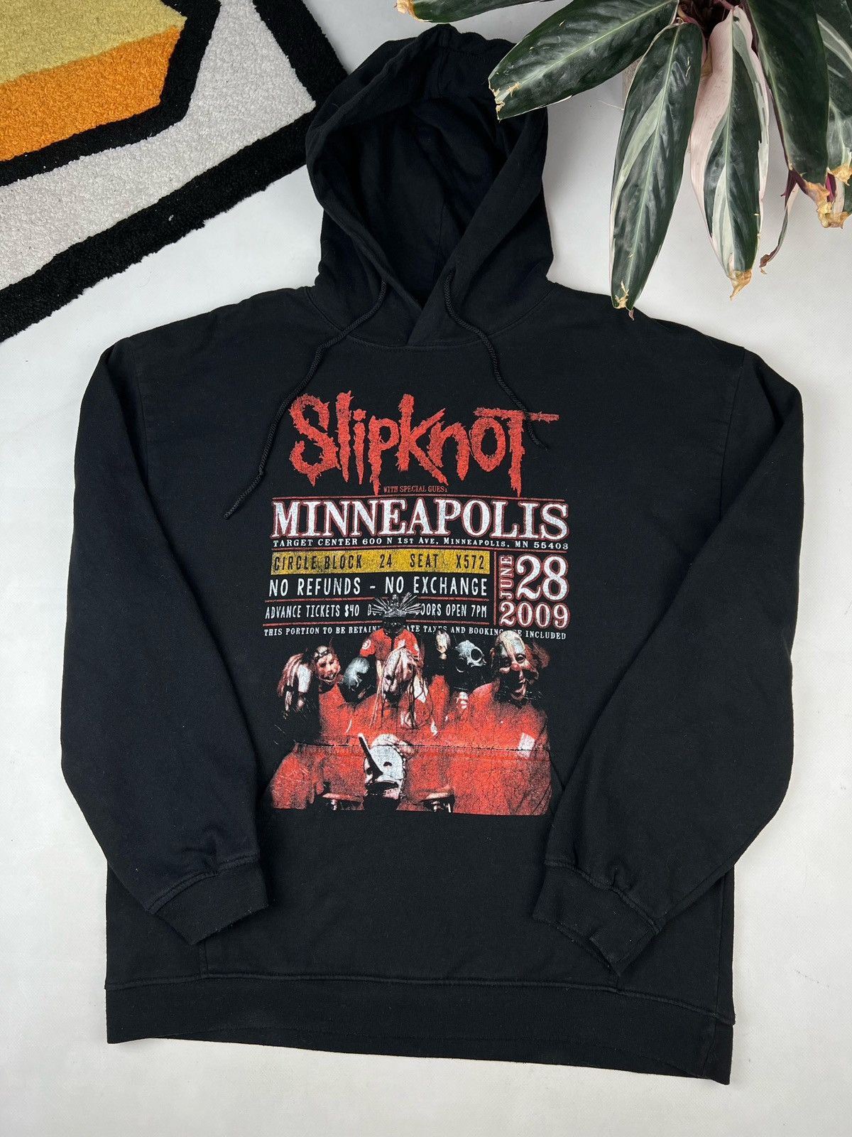 Band Tees × Vintage Vintage Slipknot Band Tribal Hoodie Size US L / EU 52-54 / 3 - 3 Thumbnail