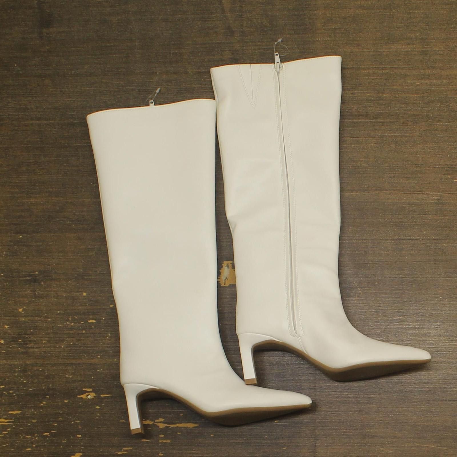 Other On 34th Stovepipe Boots 10019723900 Bone Smooth White 5m Size US 5 / IT 35 - 1 Thumbnail