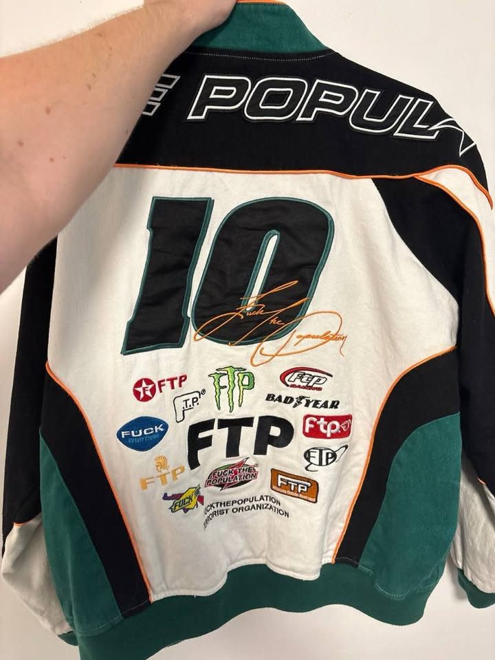 Fuck The Population FTP Pitcrew Jacket Size US L / EU 52-54 / 3 - 2 Thumbnail