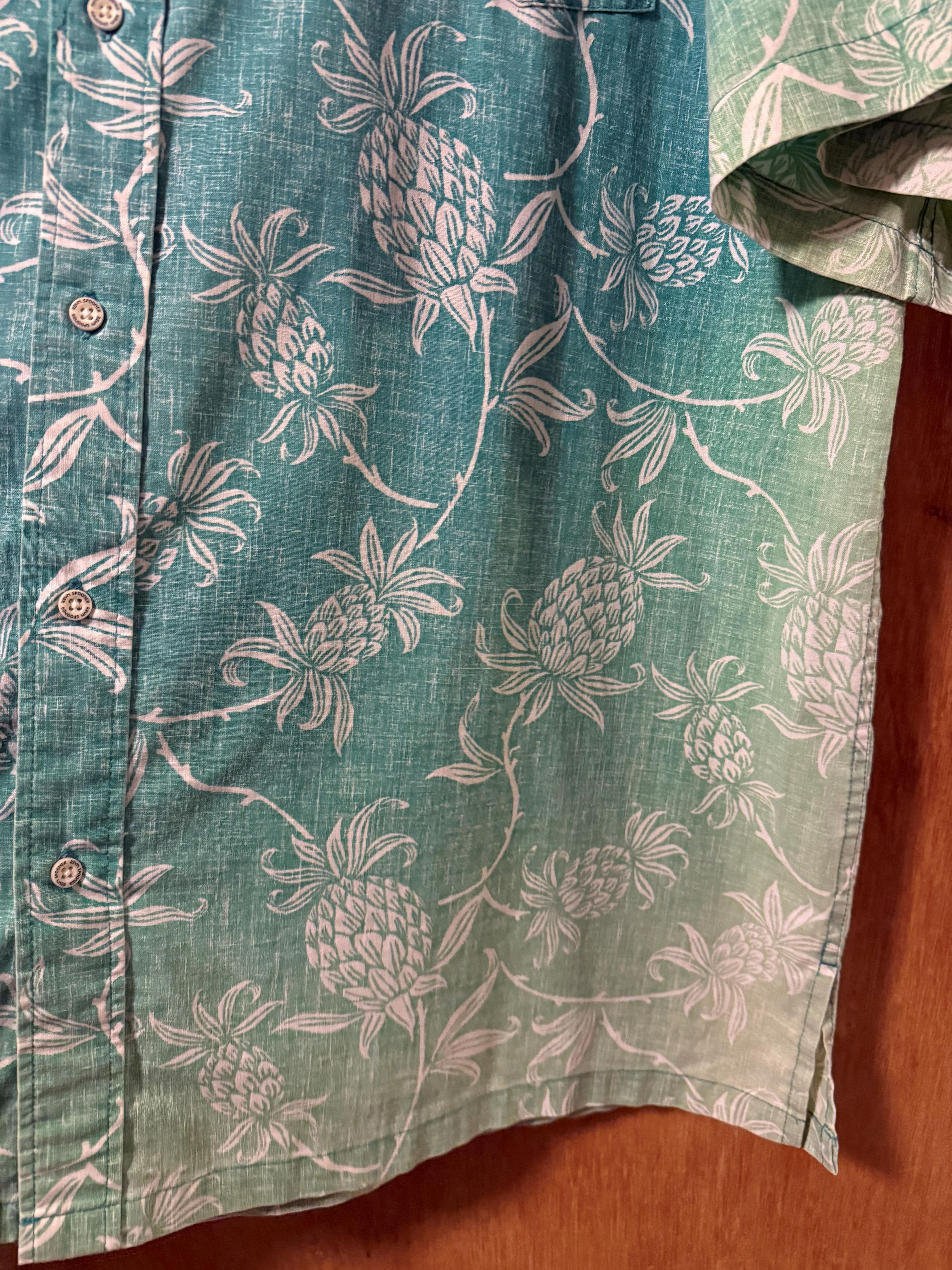 Reyn Spooner Reyn Spooner Sun Faded Ombre Pineapple Hawaiian Shirt 3XL Size US XXL / EU 58 / 5 - 4 Thumbnail