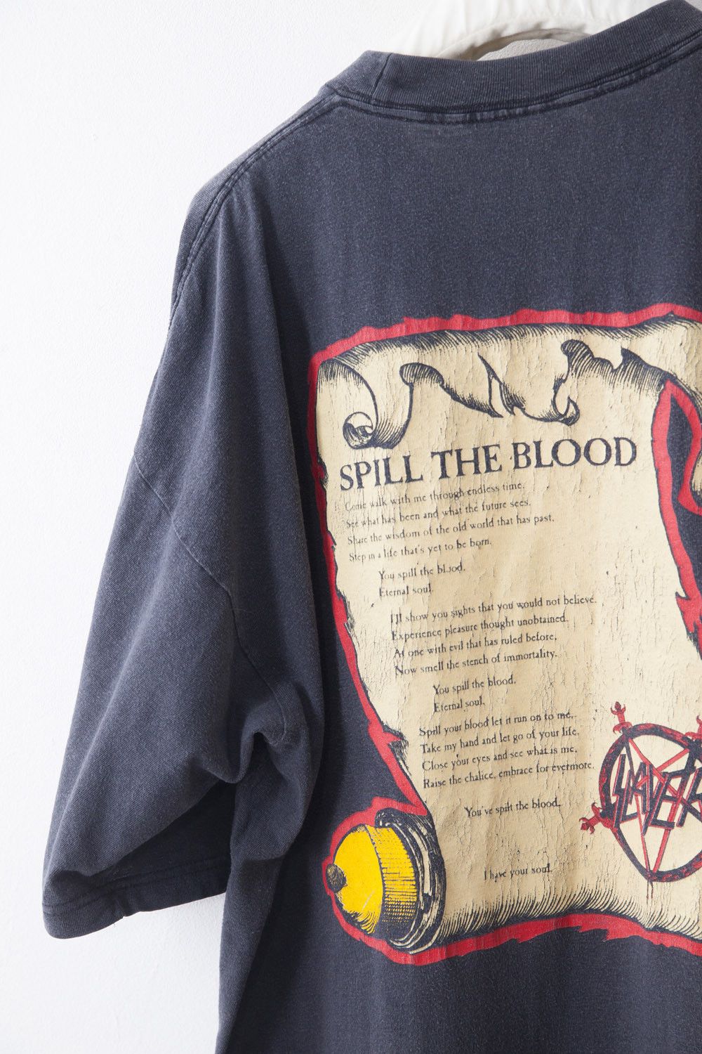 Vintage Vintage 1990 Slayer Spill The Blood t-shirt Size US XL / EU 56 / 4 - 4 Thumbnail