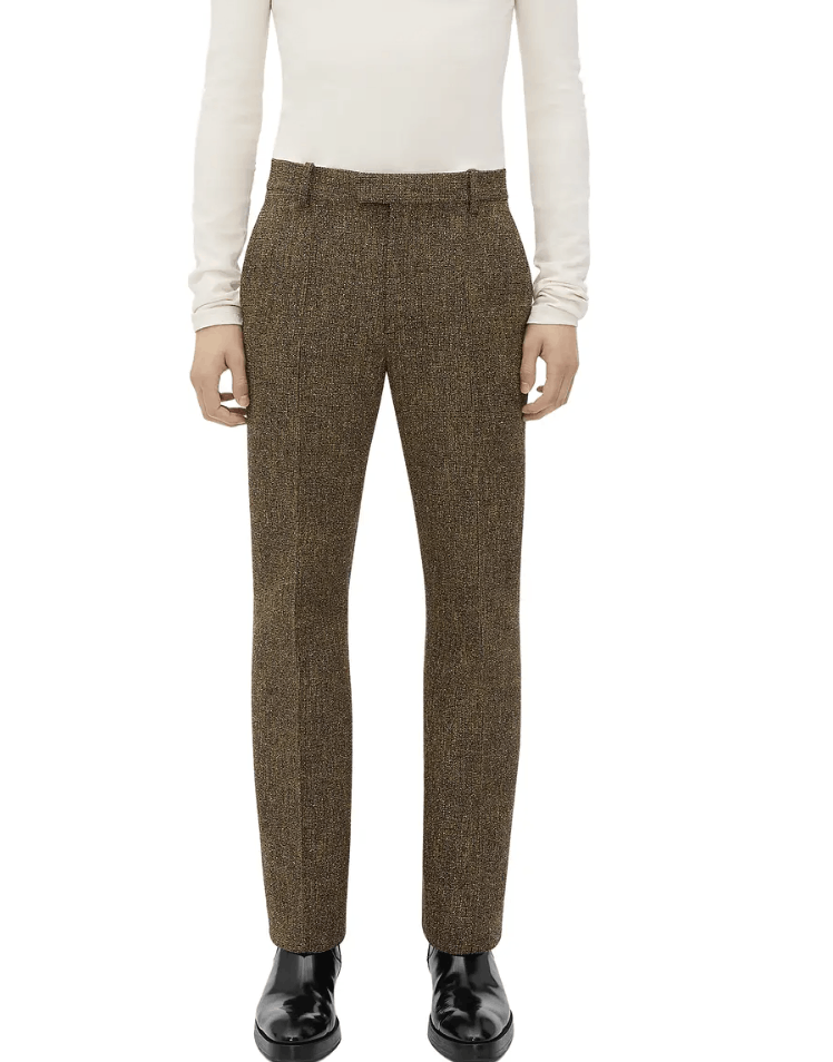 Bottega Veneta o1loc1c0426 803614 Cotton Frise Pants in Brown Size US 32 / EU 48 - 1 Thumbnail