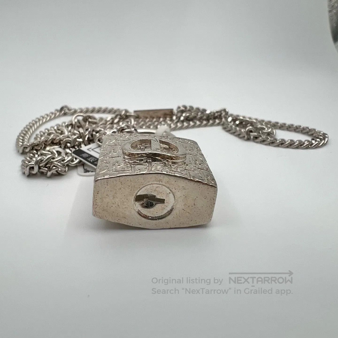 Dior Dior CD Lock Full LOGO Pendant Necklace Size ONE SIZE - 4 Thumbnail