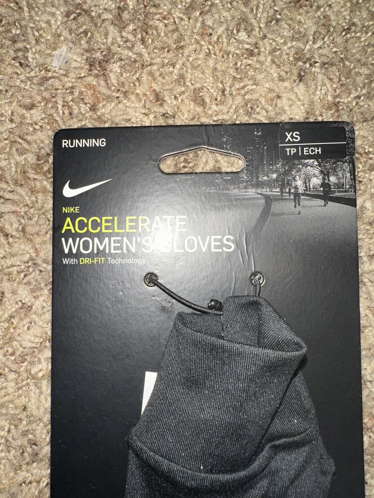 Nike Nike Accelerate Womens Running Gloves Size ONE SIZE - 10 Thumbnail