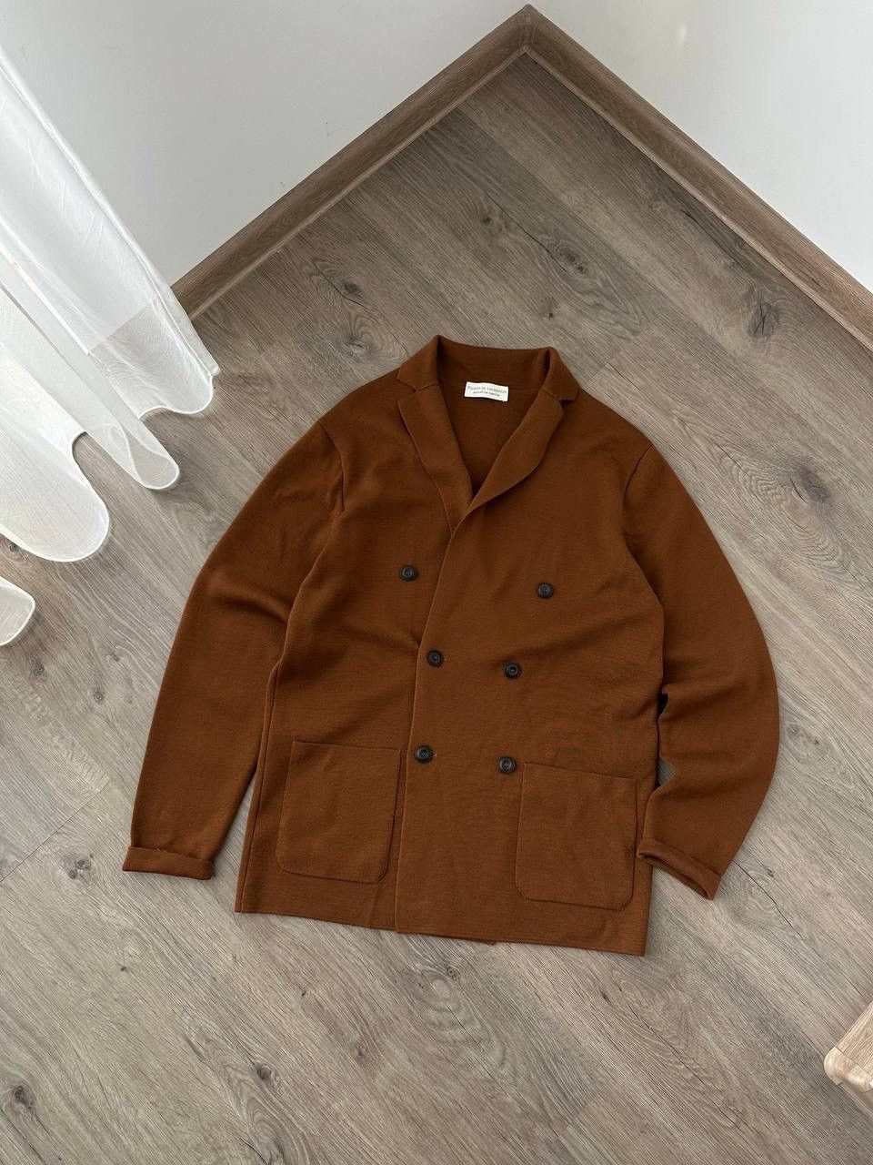 Japanese Brand × Vintage Vintage Filippo De Laurentiis Brown Cardigan Sweater Button Size US L / EU 52-54 / 3 - 2 Thumbnail