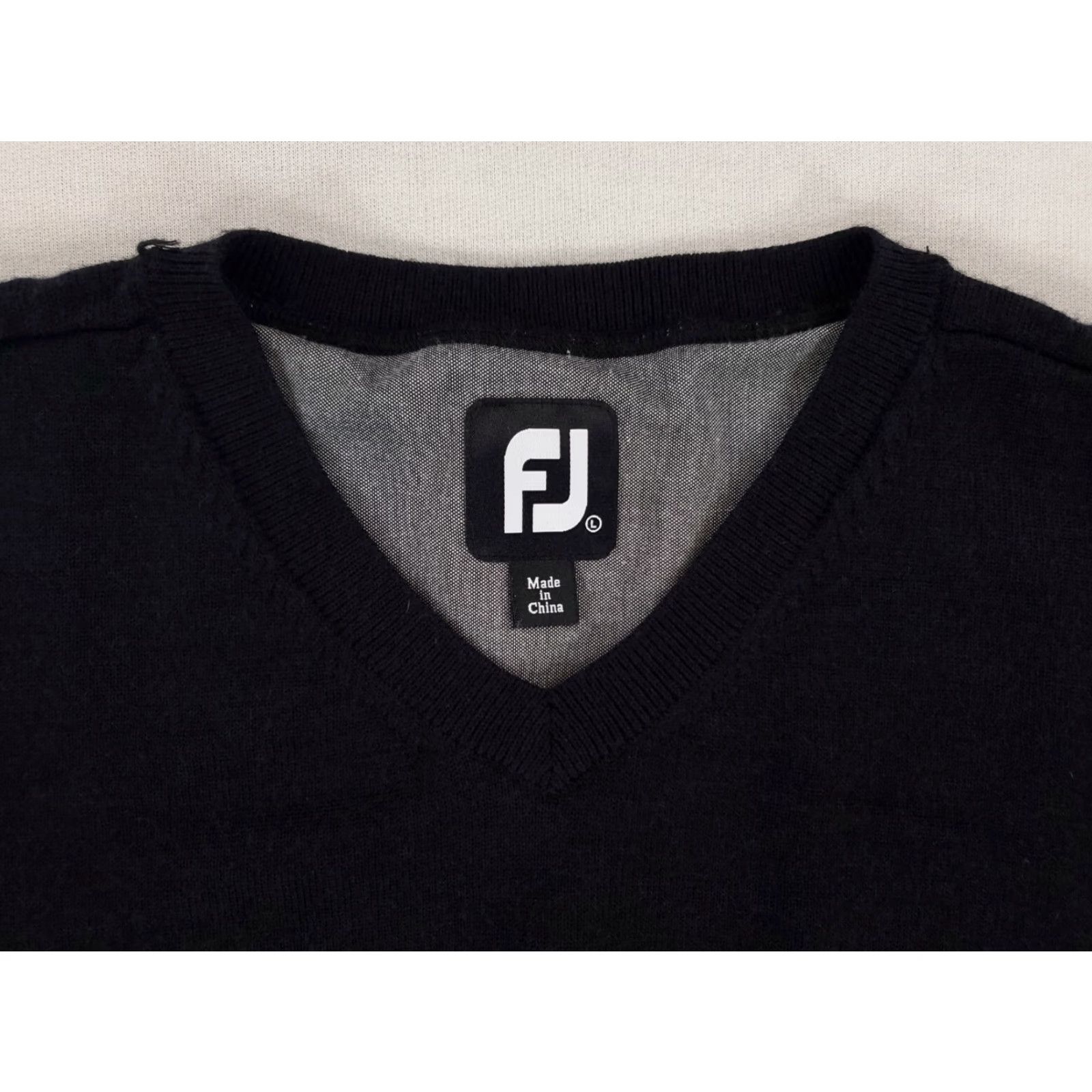 Footjoy FootJoy FJ Merino Wool Sweater Loch Lloyd Long Sleeve Black V-Neck Mens L Size US L / EU 52-54 / 3 - 2 Thumbnail