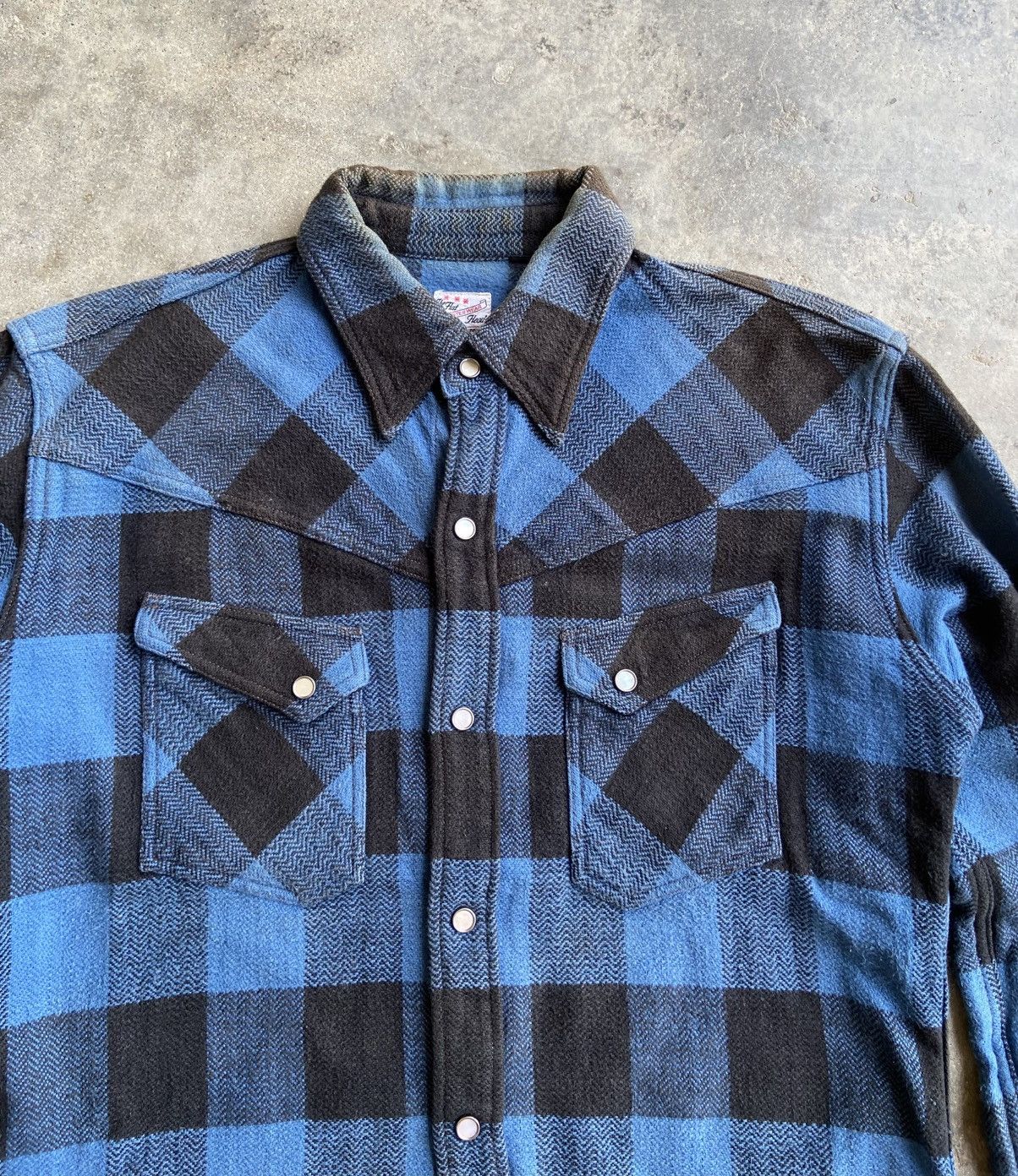The Flat Head AMERICANA STYLE INDIGO FLANNEL Size US M / EU 48-50 / 2 - 5 Thumbnail