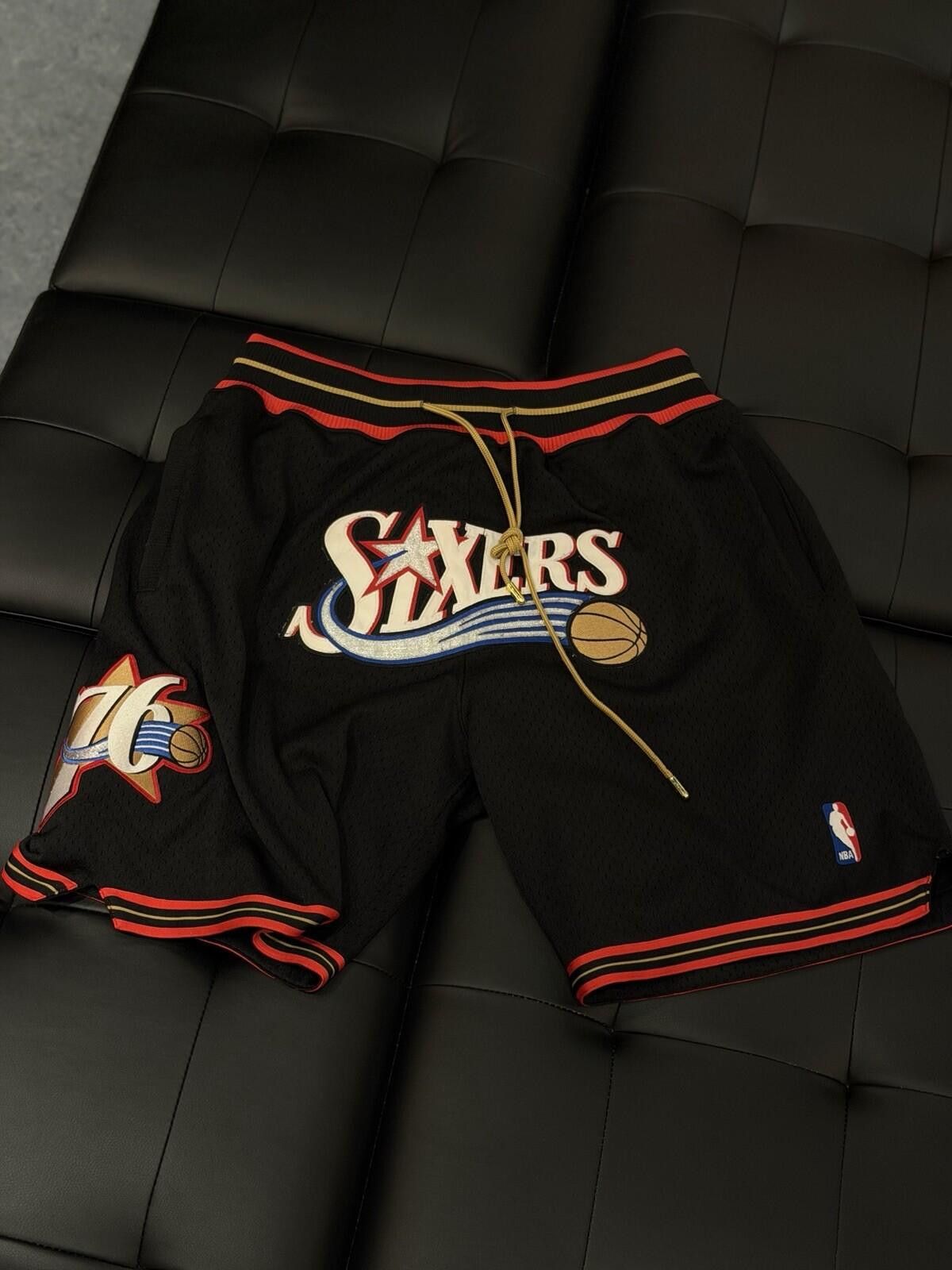 Mitchell & Ness Just Don X Mitchell Ness Philadelphia 76ers Shorts Medium Size ONE SIZE - 2 Thumbnail