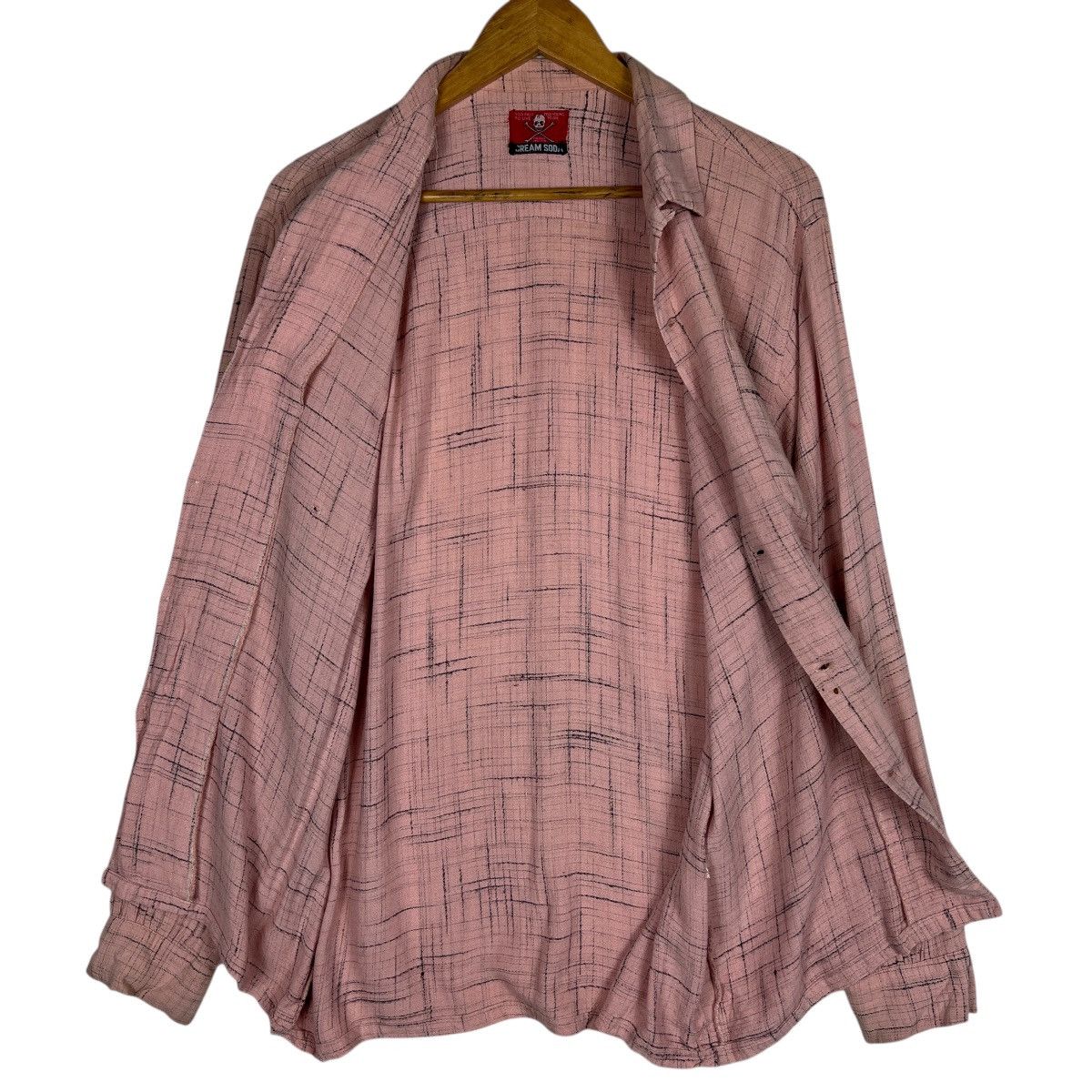 Japanese Brand 90s Vintage Cream Soda Rayon Long Sleeve Button Shirt Size US M / EU 48-50 / 2 - 2 Thumbnail