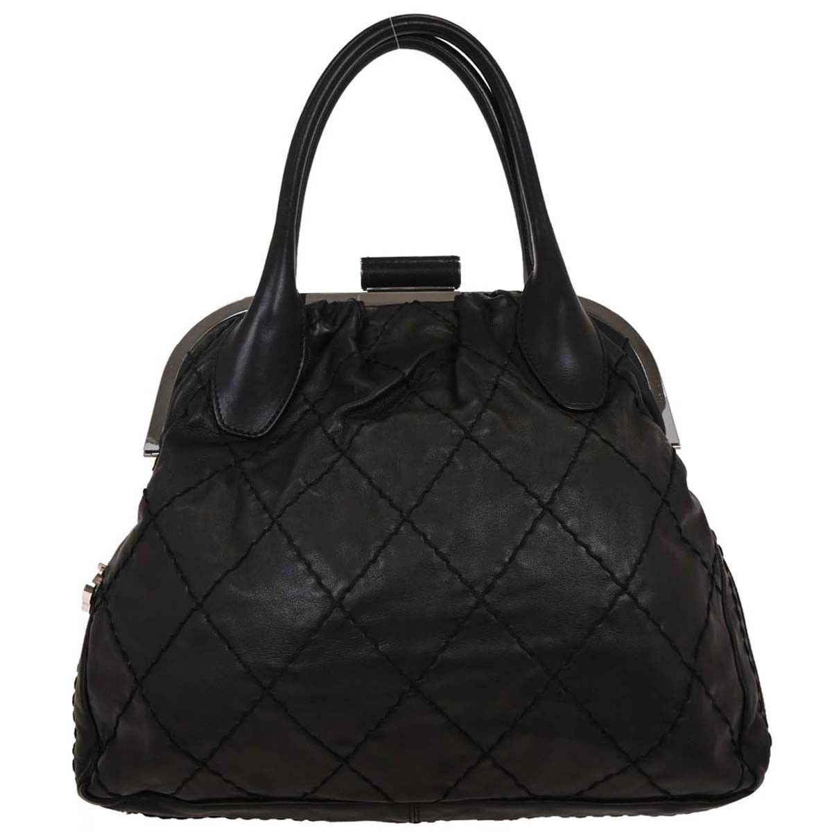Chanel Chanel Expandable Zip Around Frame Bag Quilted Leather Size ONE SIZE - 1 Thumbnail