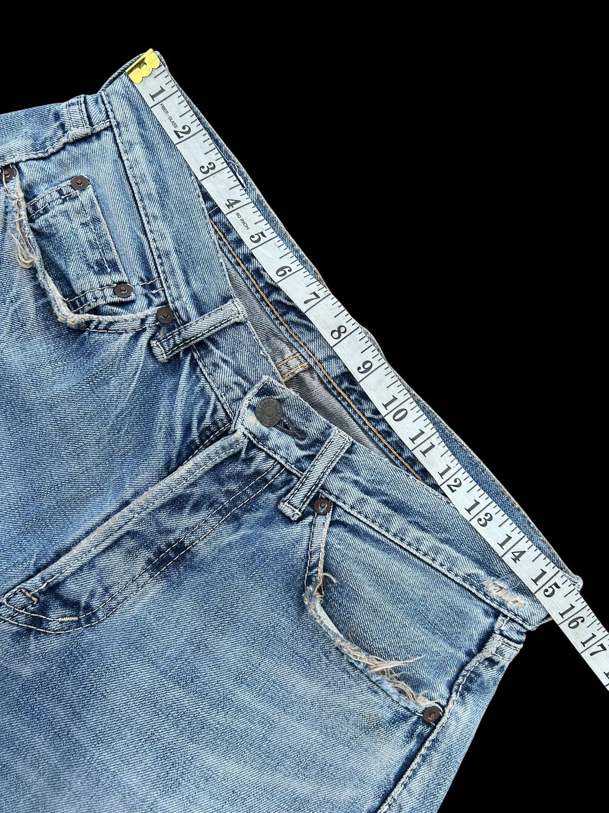 Kapital Thrashed Vintage OMNIGOD Selvedge Denim Jeans Size US 31 - 18 Thumbnail