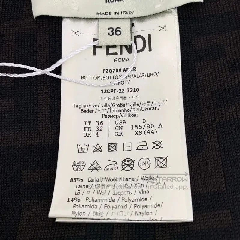Fendi Fendi Black Women's Midi Skirt XS Size . Size 23" - 7 Thumbnail
