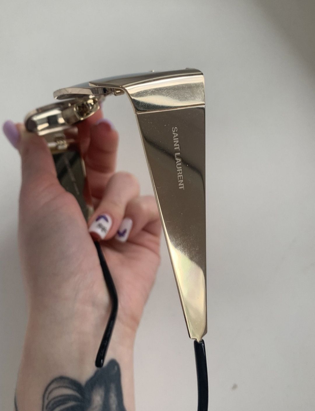 Saint Laurent Paris Saint Laurent SL366 Lenny Metal Golden Sunglasses Size ONE SIZE - 6 Thumbnail