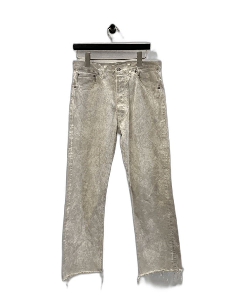 Maison Margiela Maison Margiela Distressed White Gray Jeans Size 29" - 1 Thumbnail