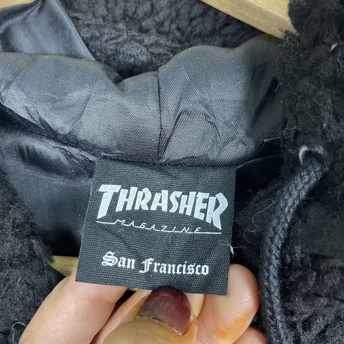 Thrasher × Welcome Skateboards 💥THRASHER SKATEBOARD DEEP PILE PULLOVER HOODIE Size US L / EU 52-54 / 3 - 10 Thumbnail