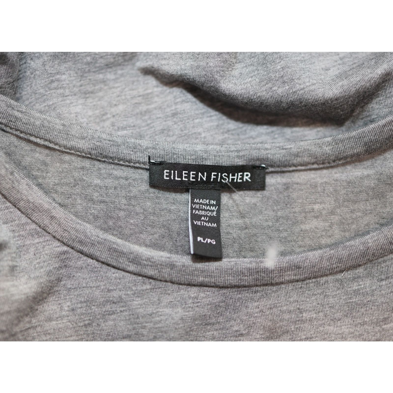 Eileen Fisher NWoT EILEEN FISHER Tencel Gray Sleeveless Tunic Dress Sz PL Size L / US 10 / IT 46 - 4 Thumbnail