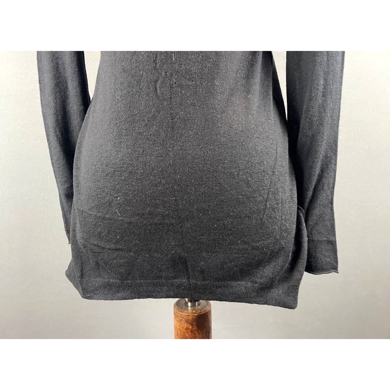 Zadig & Voltaire Zadig & Voltaire Women Top S Black Cashmere Long Sleeve Notch Neck Shirt Regular Size S / US 4 / IT 40 - 7 Thumbnail