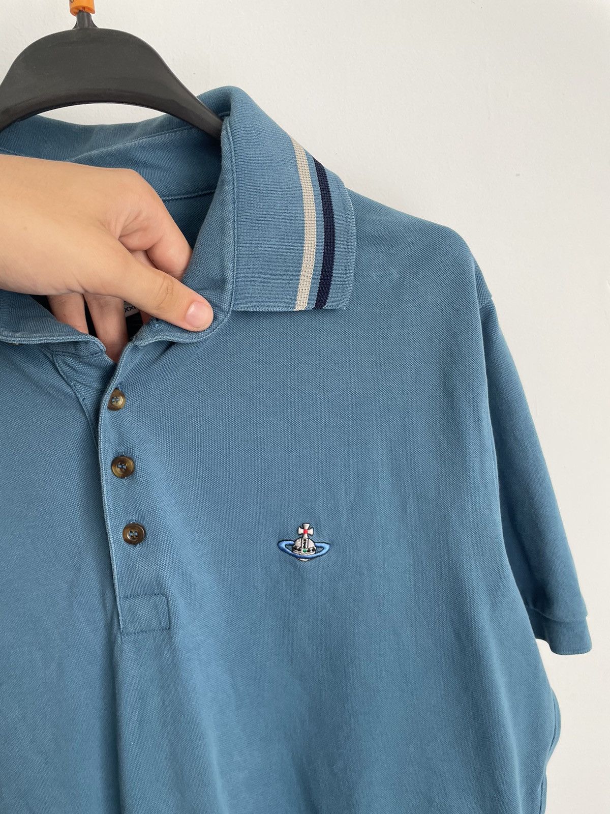 Vivienne Westwood VIVIENNE WESTWOOD POLO T-SHIRT Blue Size US XXL / EU 58 / 5 - 3 Thumbnail
