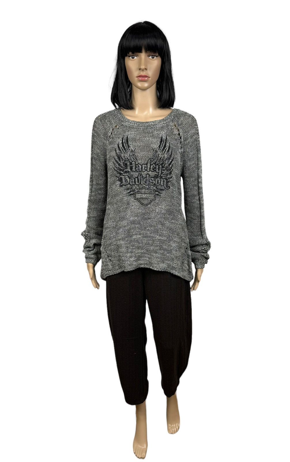 Harley Davidson Knit Sweater Printed Logo size M