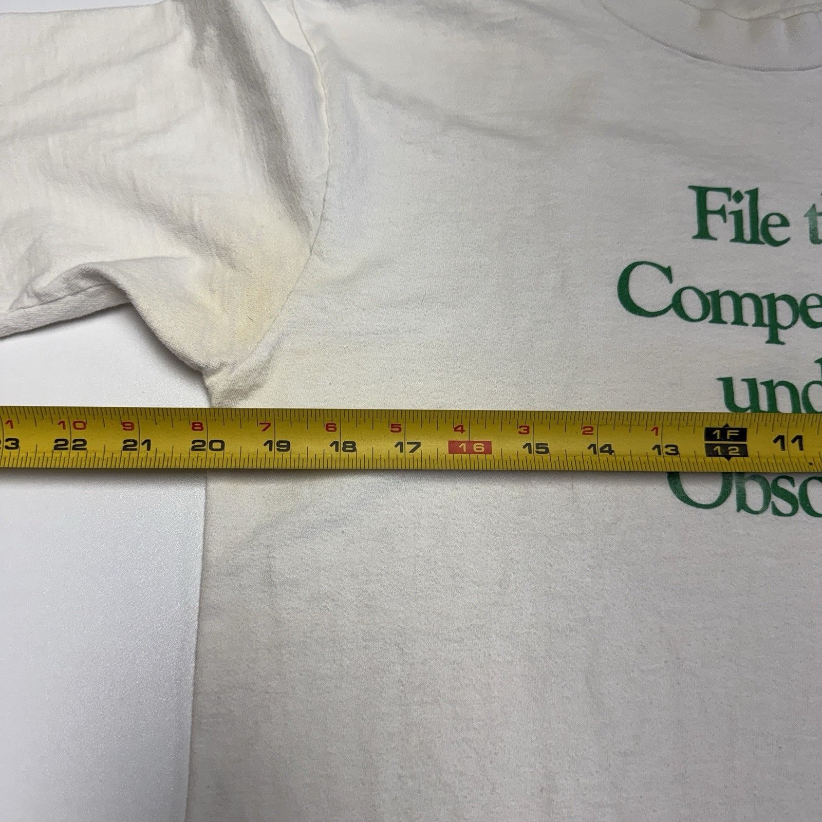 Vintage Vintage 90s Technology T Shirt Mens Medium White Size US M / EU 48-50 / 2 - 12 Thumbnail