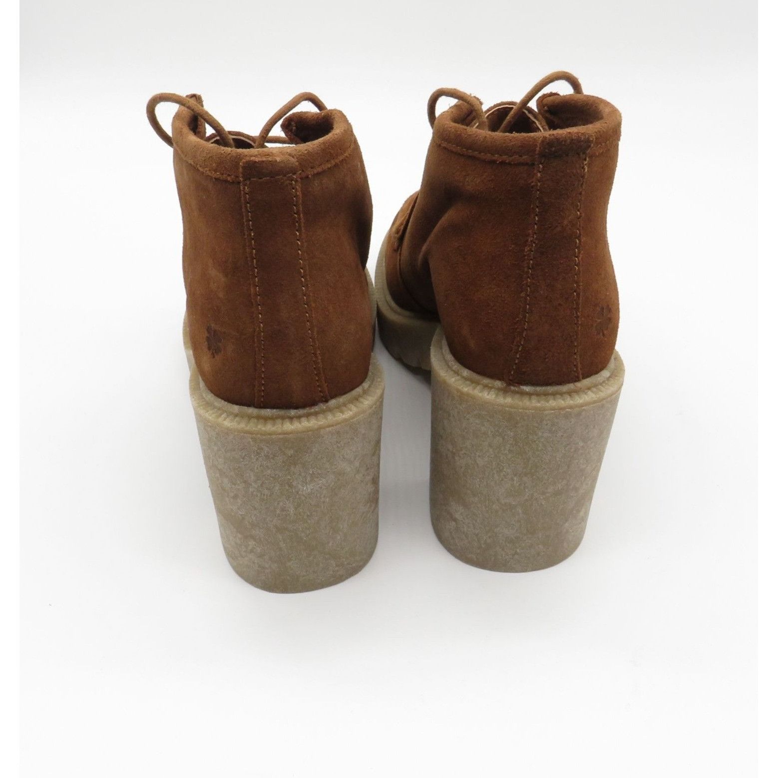 Lucky Brand Lucky Brand Women's 5.5 Brown Leather Lace-Up Heeled Ankle B Size US 5.5 / IT 35.5 - 3 Thumbnail