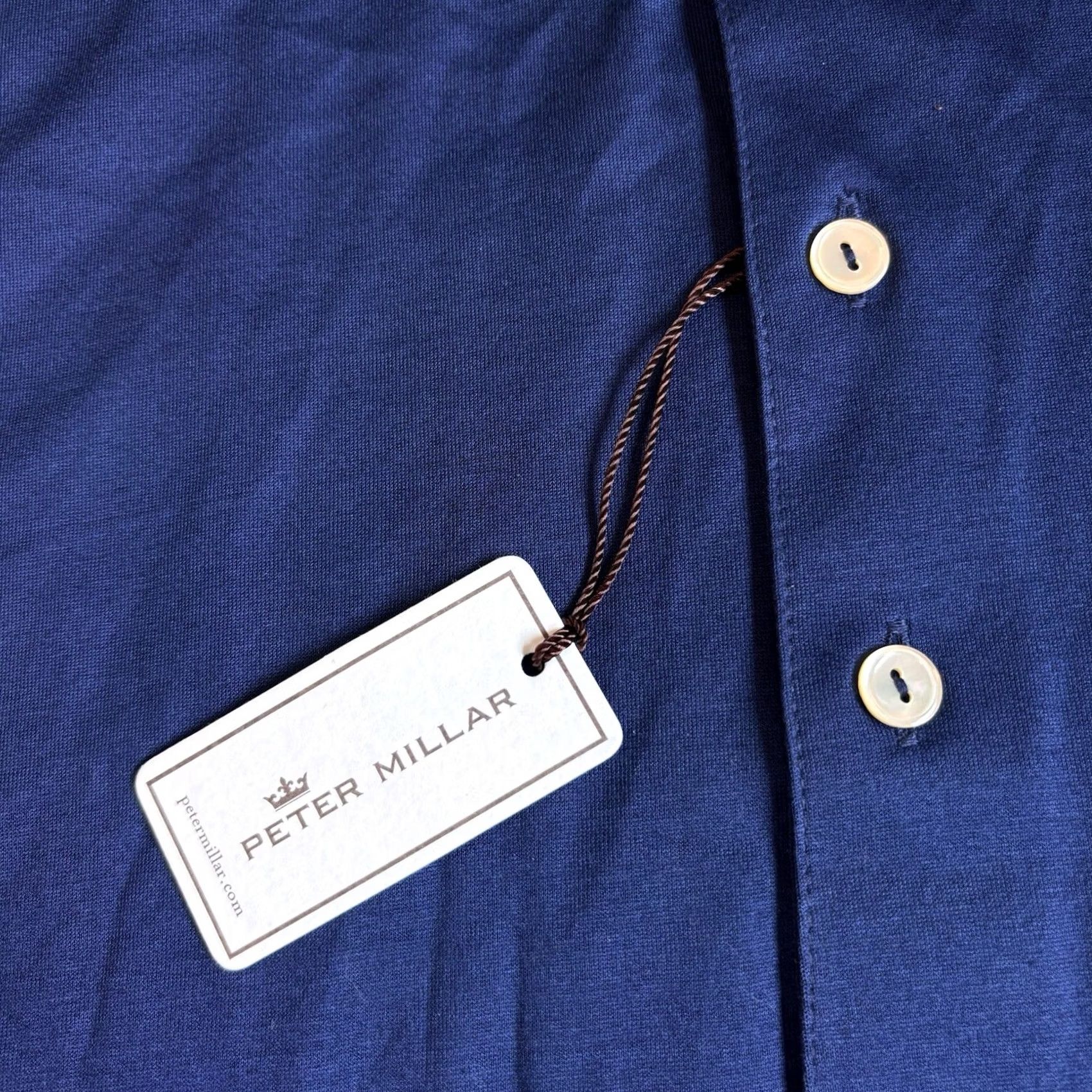Peter Millar Peter Millar Polo Shirt Golf Patriot Navy Mens XXL Cotton NWT MC00K01 Size US XXL / EU 58 / 5 - 2 Thumbnail