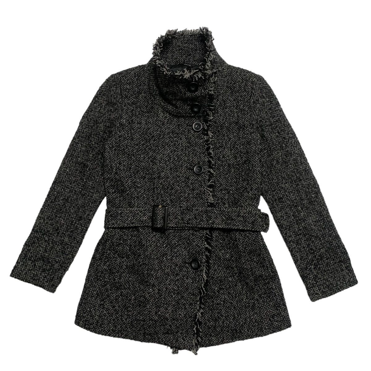 image of Comme Ca Ism Wool Coat in Grey, Women's (Size Small)