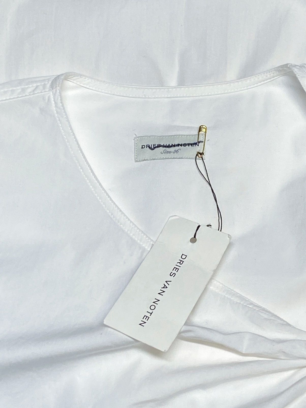 Dries Van Noten Dries Van Noten Twisted Ring Poplin blouse size 36/us 4 Size S / US 4 / IT 40 - 12 Thumbnail