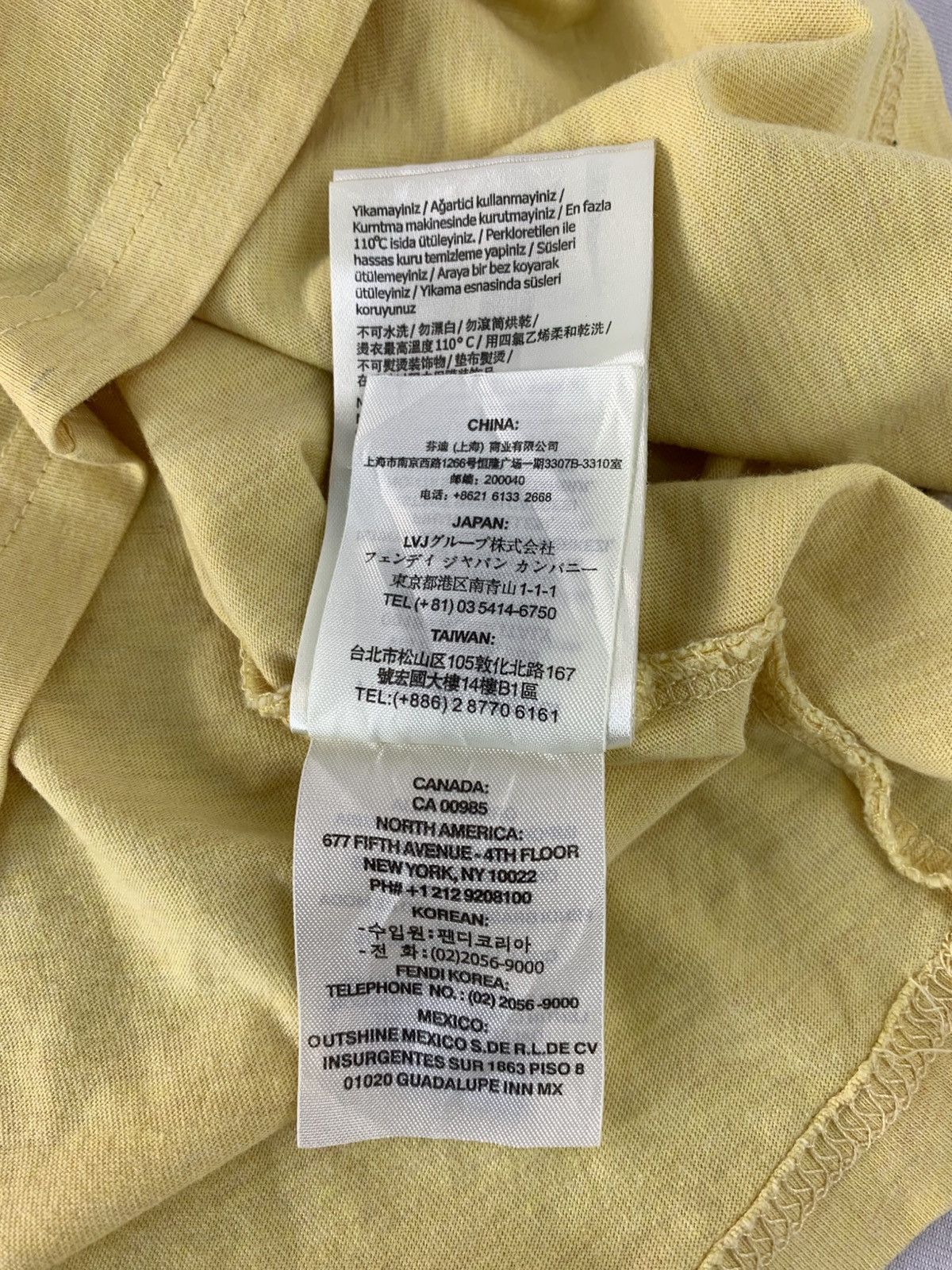 Fendi Fendi Roma Italia Cup Coffee Graphic Screen Printed Tee Size US S / EU 44-46 / 1 - 11 Thumbnail