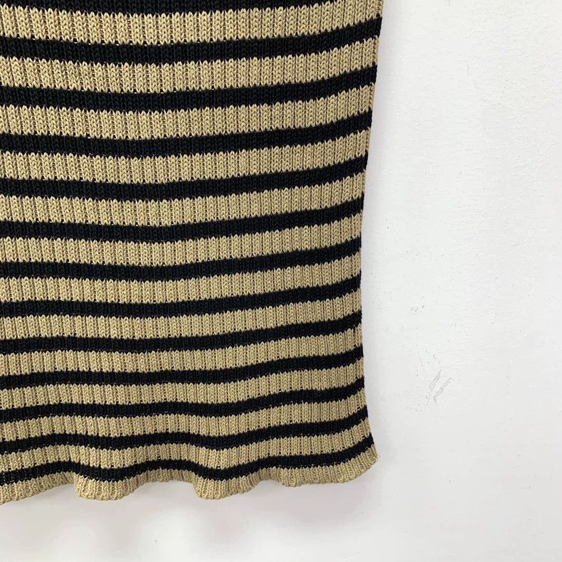 Dior Dior Dark brown striped letter inlaid cotton round-neck sh Size XS / US 0-2 / IT 36-38 - 4 Thumbnail