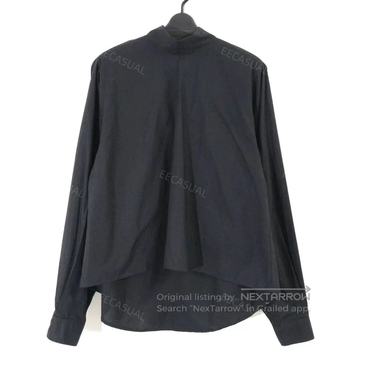 MM6 Black High Neck Shirt with Bow. Size XS / US 0-2 / IT 36-38 - 2 Thumbnail