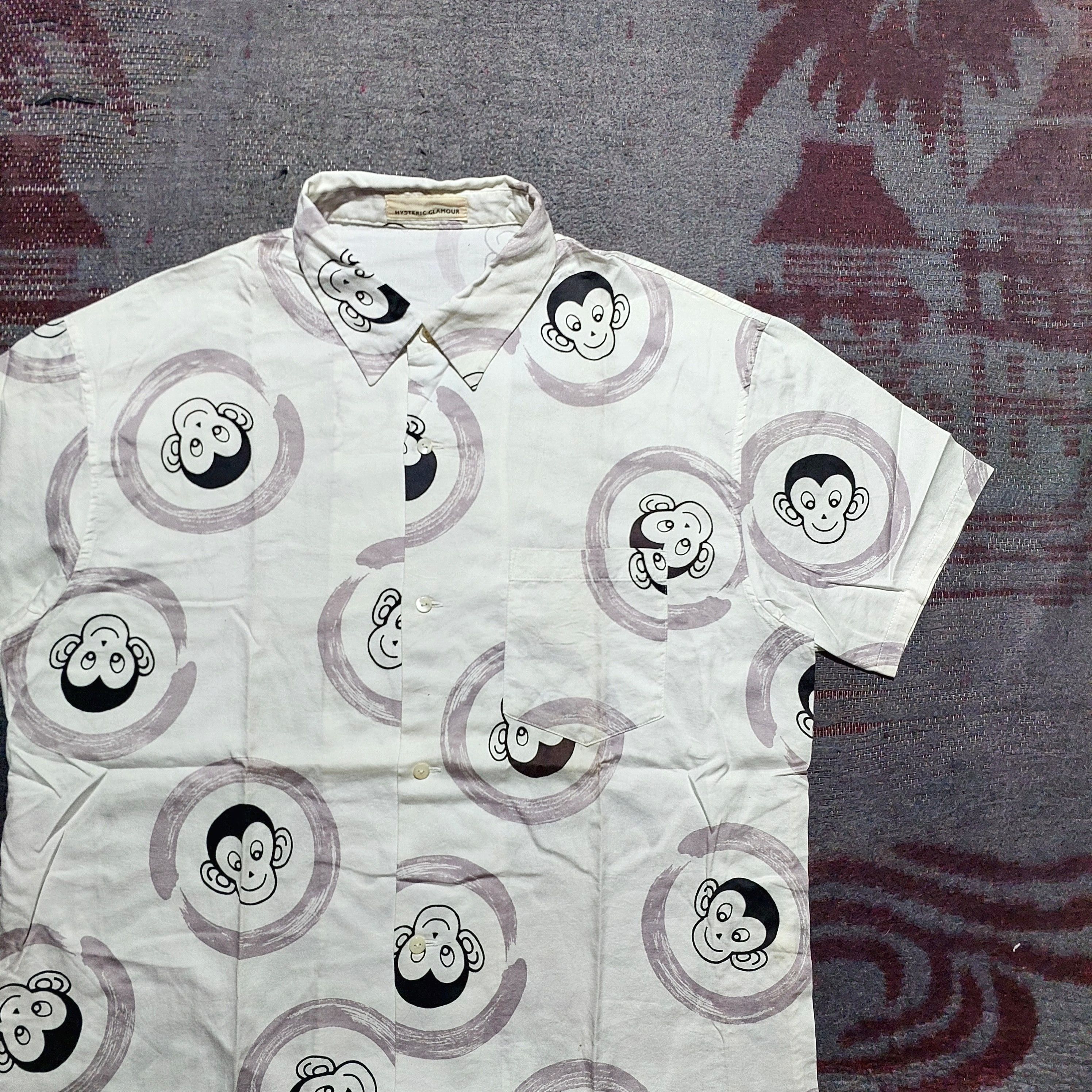 Hysteric Glamour Hysteric Glamour smiling monkey shirt Size US M / EU 48-50 / 2 - 3 Thumbnail