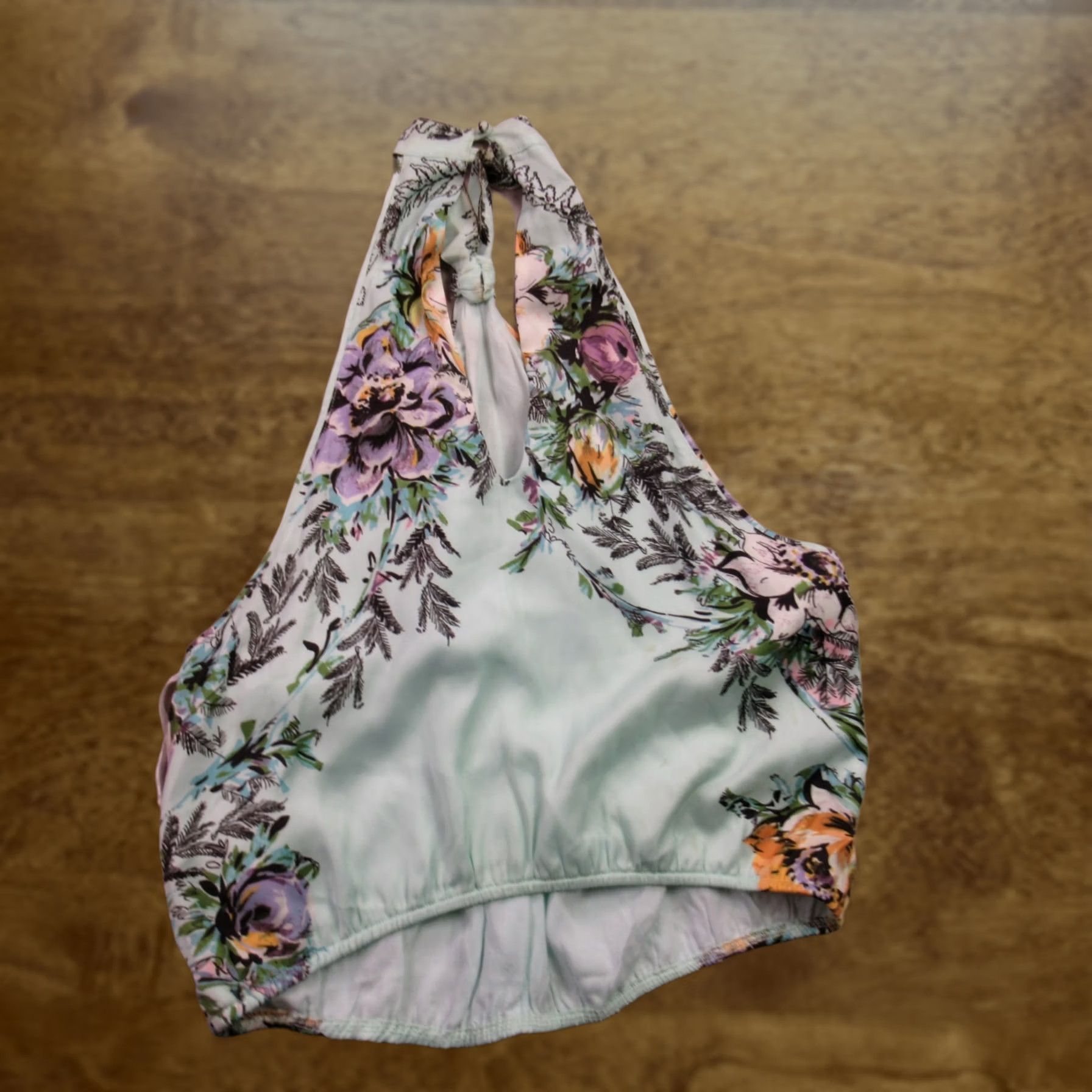 Free People Free People Shirt Womens Medium Sleeveless V Neck Pullover Lightweight Floral Green Size M / US 6-8 / IT 42-44 - 1 Thumbnail