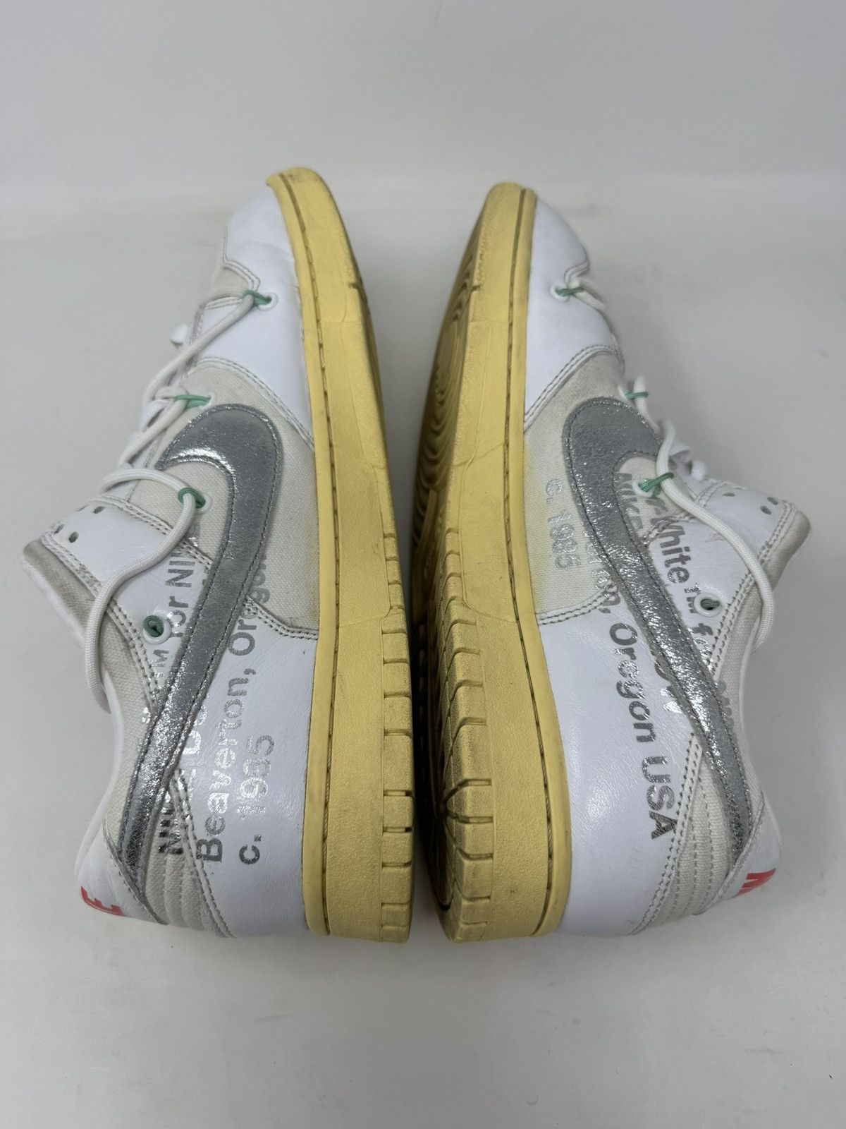 Nike Nike Dunk Low Off White Lot 01 of 50 Size US 11.5 / EU 44-45 - 7 Thumbnail