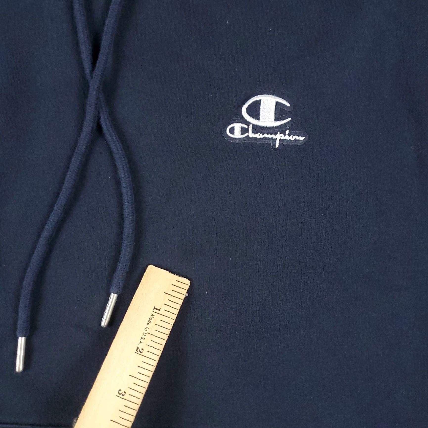 Champion Champion Blue Hoodie Pullover Sweatshirt Mens Medium Solid Long Sleeve Drawstring Sports Size US M / EU 48-50 / 2 - 5 Thumbnail