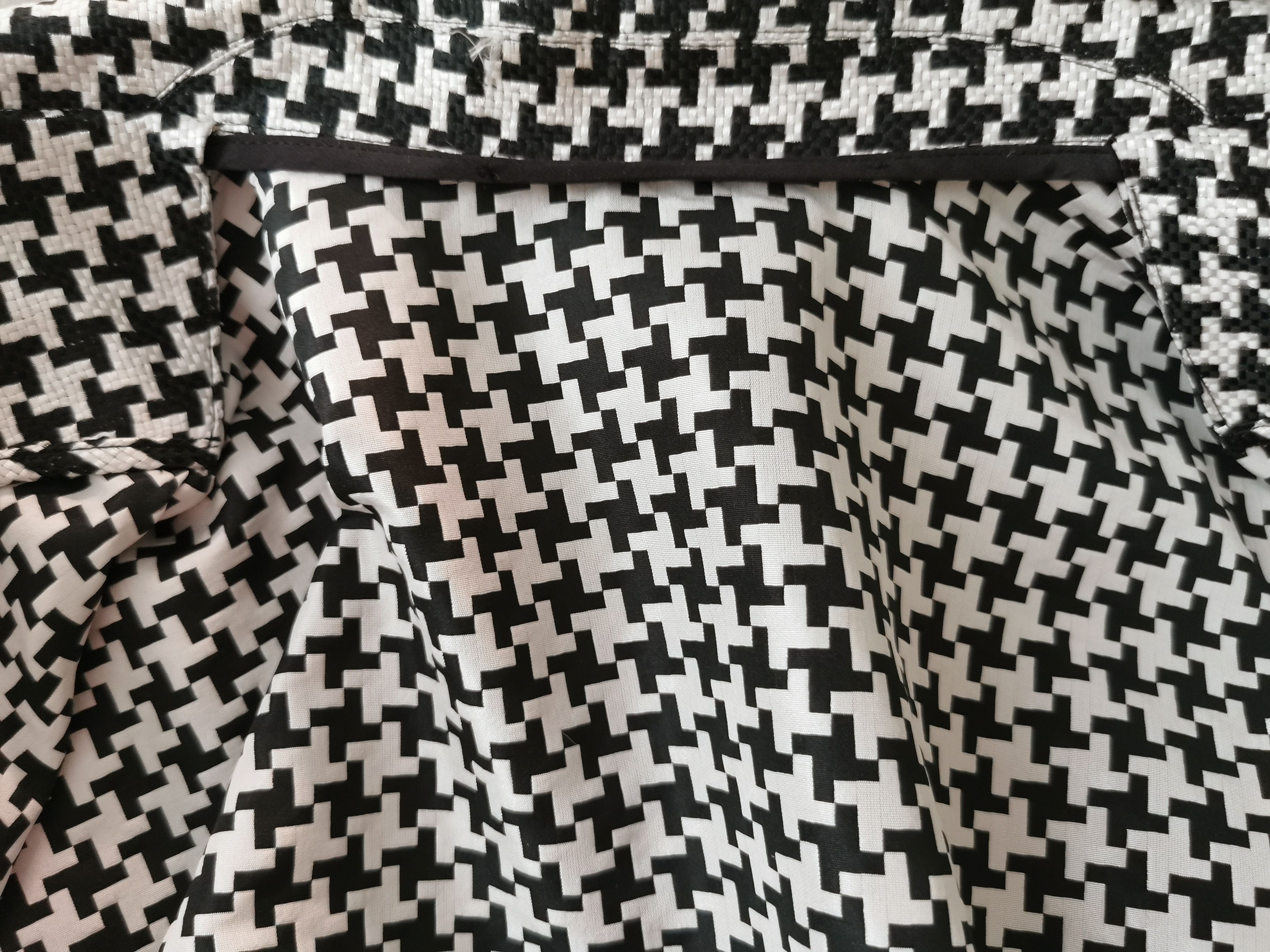 Haider Ackermann SS19 Houndstooth Silk Jacquard Kimono Belted Jacket & Pants Size 34S - 16 Thumbnail