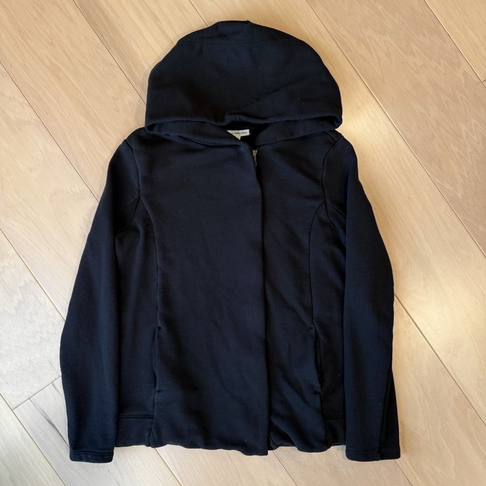 James Perse James Perse Jacket Women's 4 Cotton Full Zip Asymmetrical Size S / US 4 / IT 40 - 2 Thumbnail