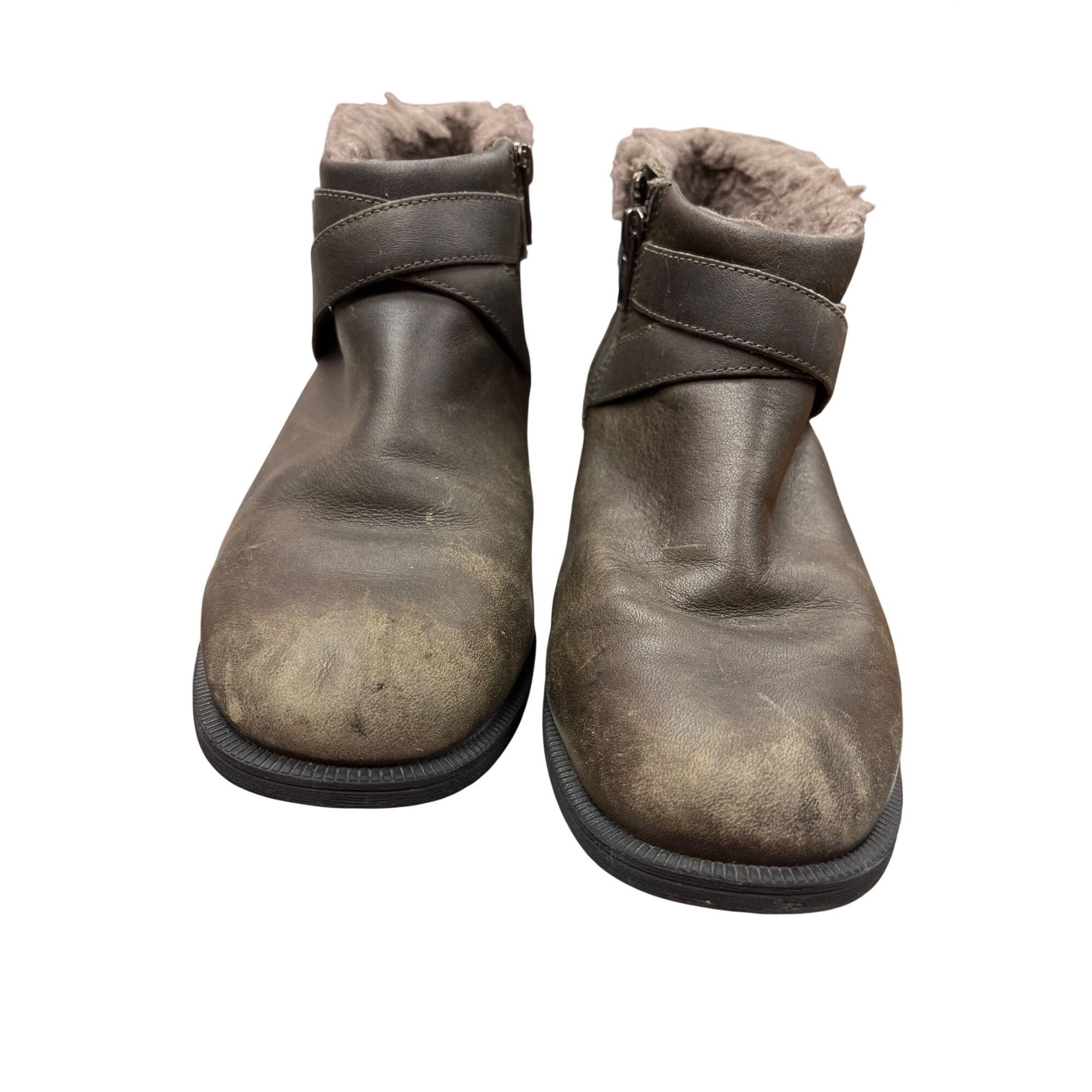 Ugg UGG Brown Leather Ankle Boots With Shearling Lining Womens S Size US 8 / IT 38 - 11 Thumbnail