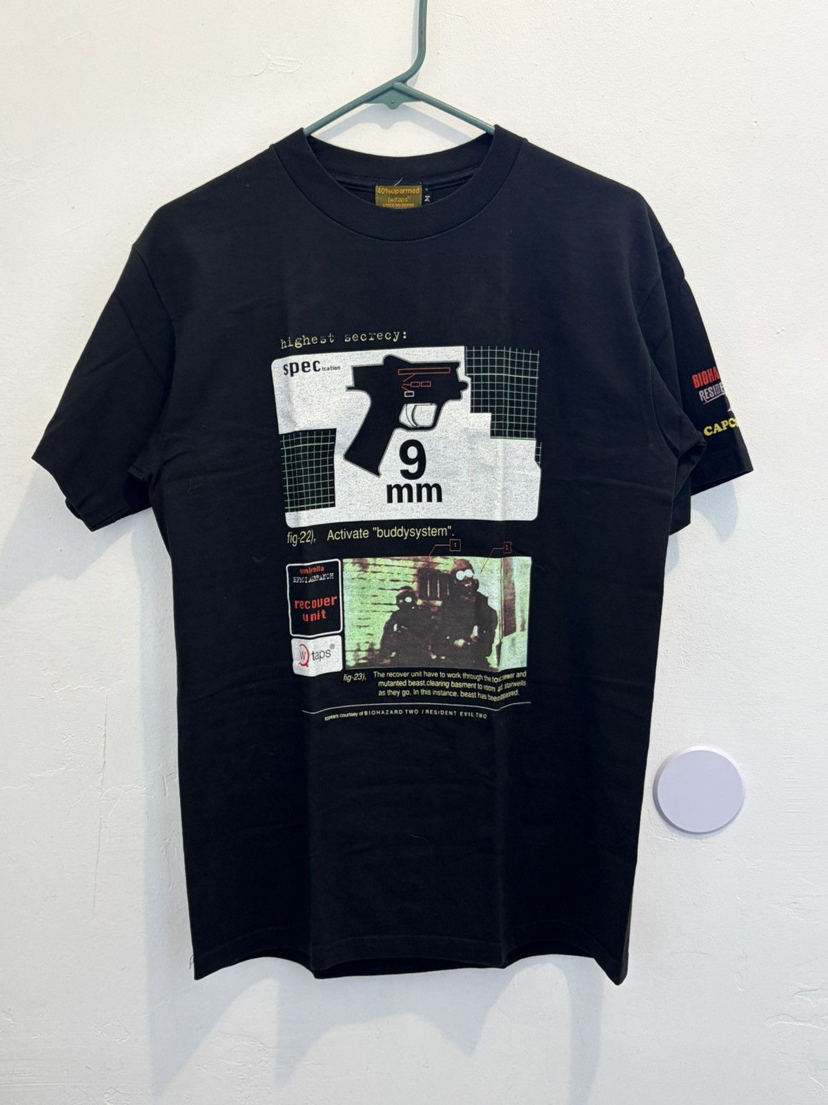 Wtaps resident evil 2 wtaps biohazard tee Size US M / EU 48-50 / 2 - 1 Thumbnail