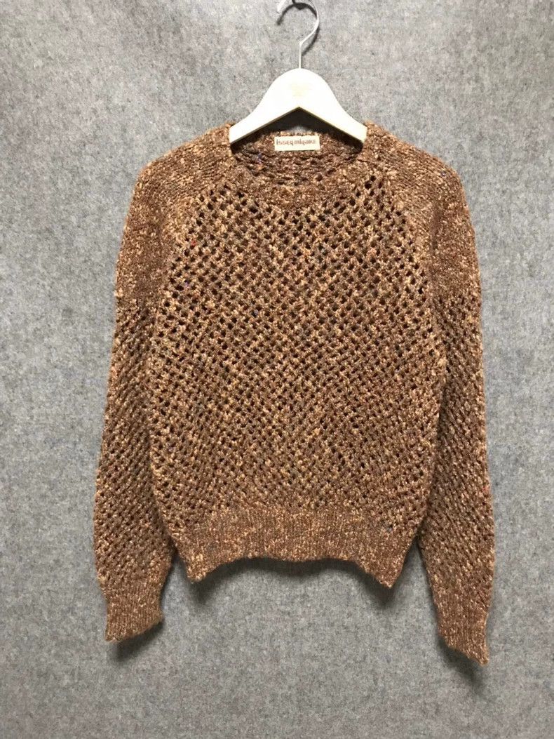Issey Miyake issey miyake Knitted floral wool sweater Size M / US 6-8 / IT 42-44 - 1 Thumbnail
