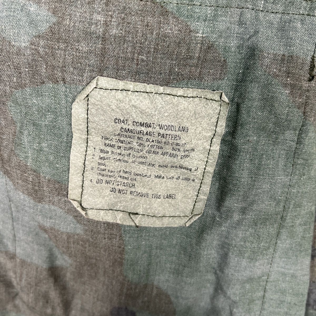Vintage 🔥 VINTAGE US ARMY COMBAT WOODLAND CAMOUFLAGE JACKET Size US M / EU 48-50 / 2 - 18 Thumbnail