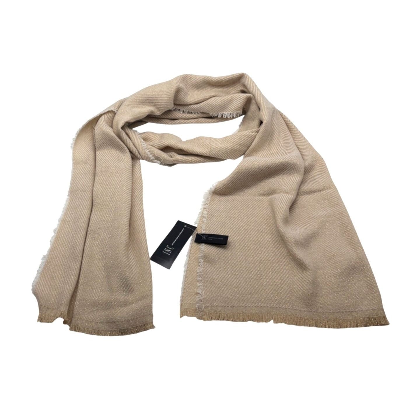 Other Inc International Concepts Two-Tone Shine Scarf / Wrap, Sand Size ONE SIZE - 1 Thumbnail